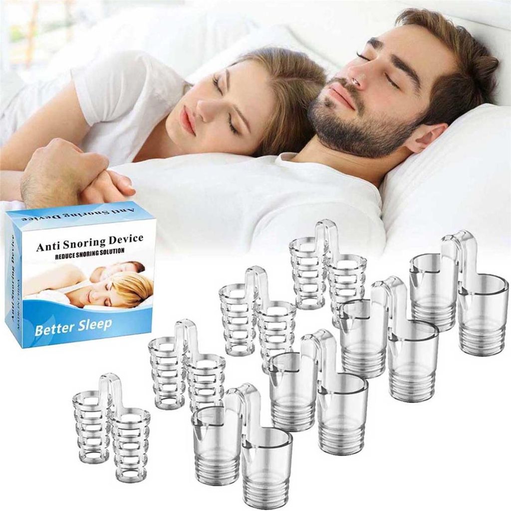 Nasendilatatoren gegen Schnarchen Set 8-teilig aus Silikon Produktbild 