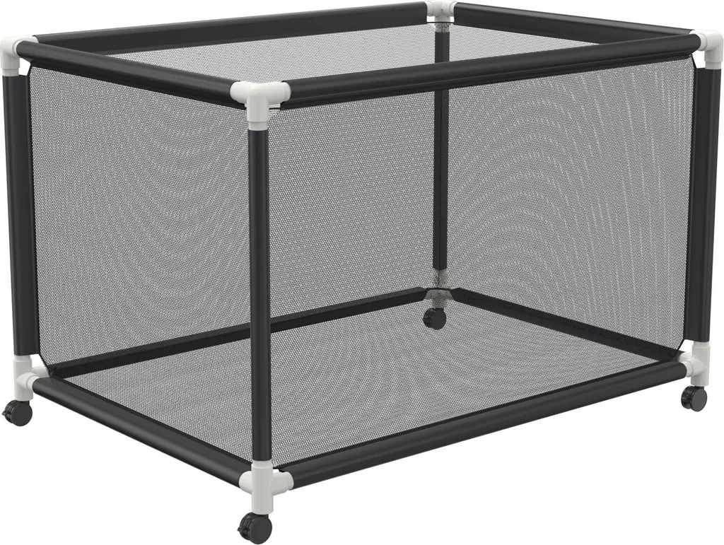 Bac de stockage pour piscine et jardin chariot mobile 122x78x88 cm