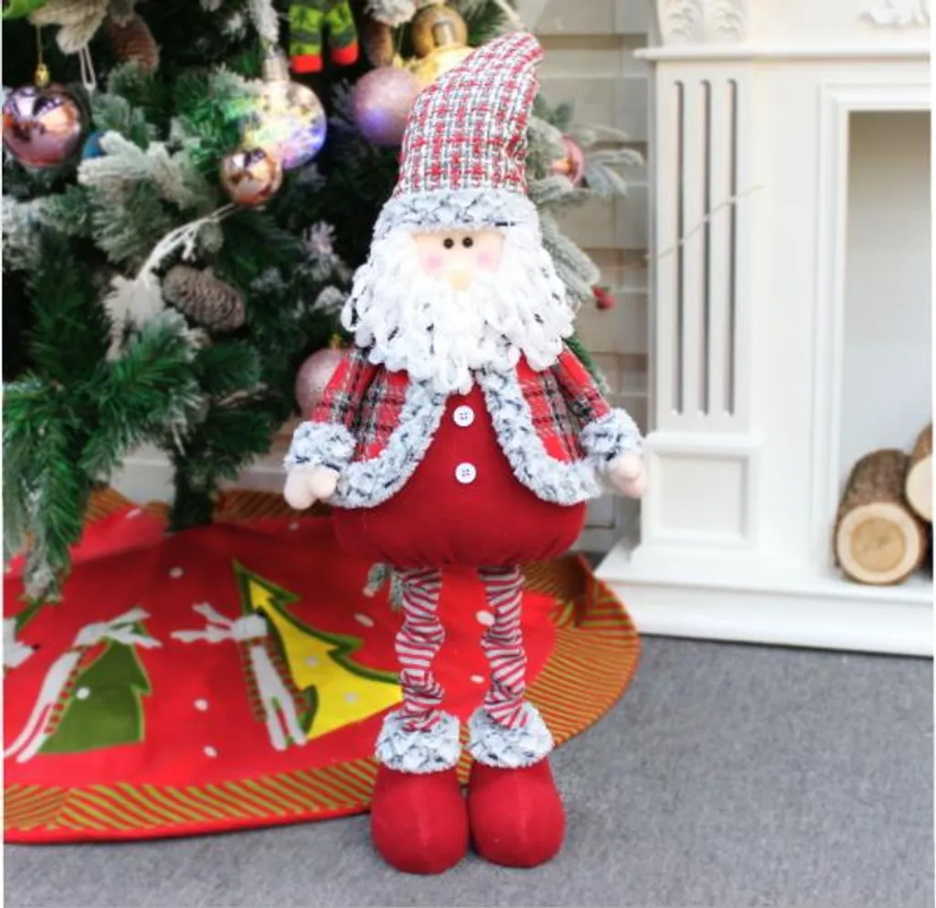 Grande figurine de Noël extensible MICHAEL 95cm décor de fête