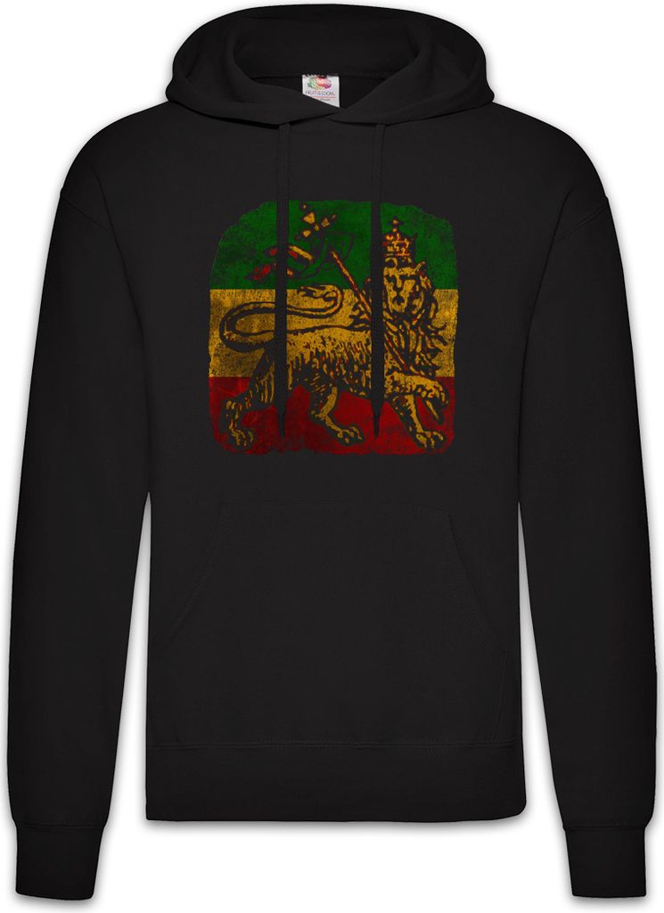 Urban Backwoods Lion Of Judah III, Herren Hoodie, Farbe: Schwarz, Größe: M