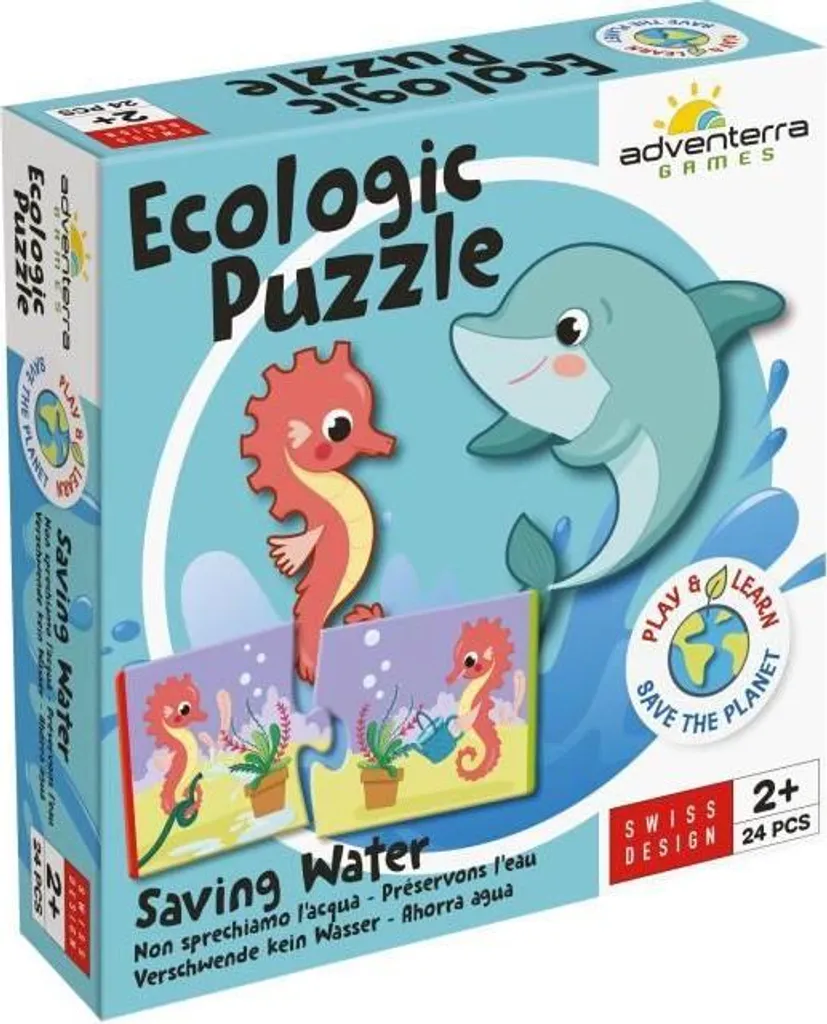 Mini-puzzle Éducatif pour Enfant sur le Thème de la Préservation de l'Eau