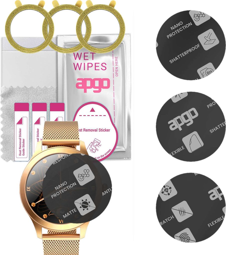 apgo 3 Stück Schutzglas, Matt, kompatibel mit Rubicon Produktbild 