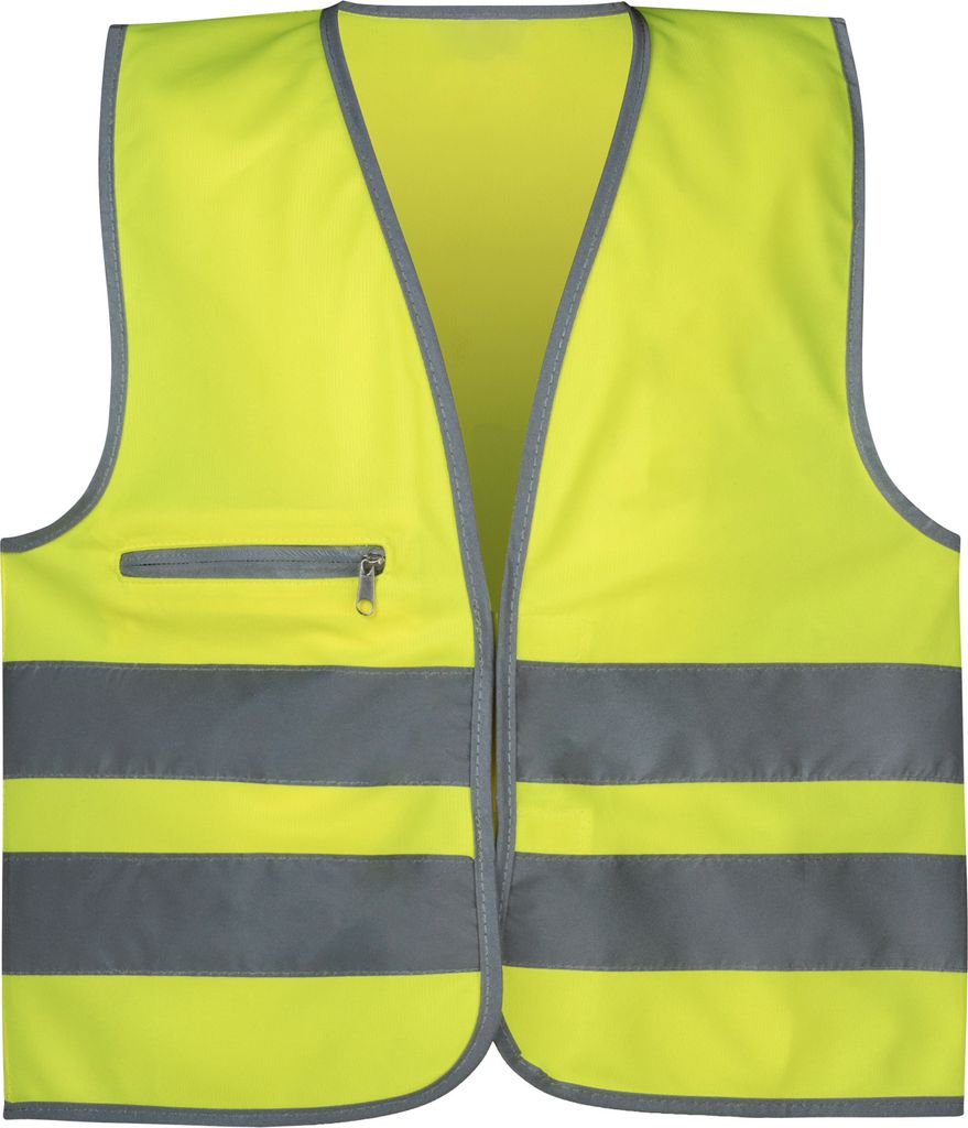 Safety Maker 44570 Kinder Sicherheitsweste, Warnweste, Reflektorweste, refkletierend für 3-6 Jahre, gelb