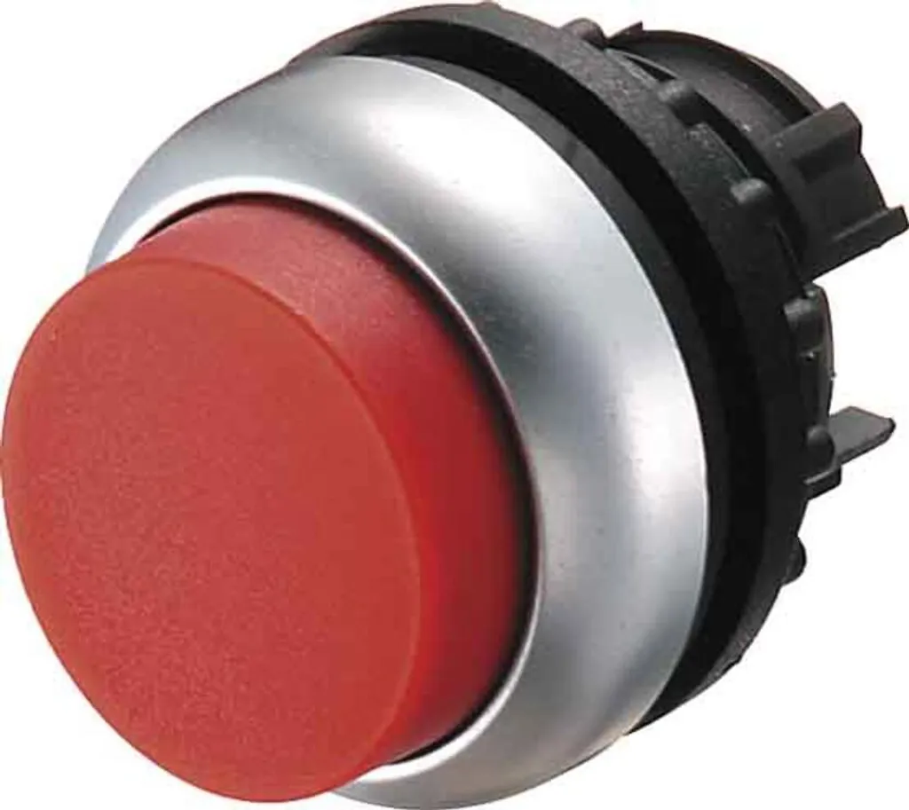 Bouton de commande Eaton M22 rouge pour maintenance et automatisme