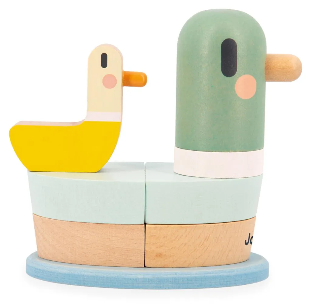 Jouet en bois Janod Canard : la solution pour l'éveil calme de bébé