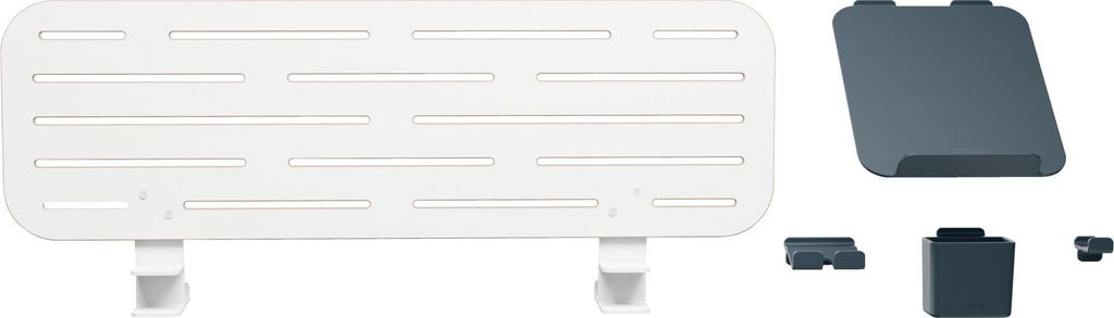 Schreibtischorganizer Pegboard 65490000 5tlg weiß/anthrazit Packung mit 3 Stück