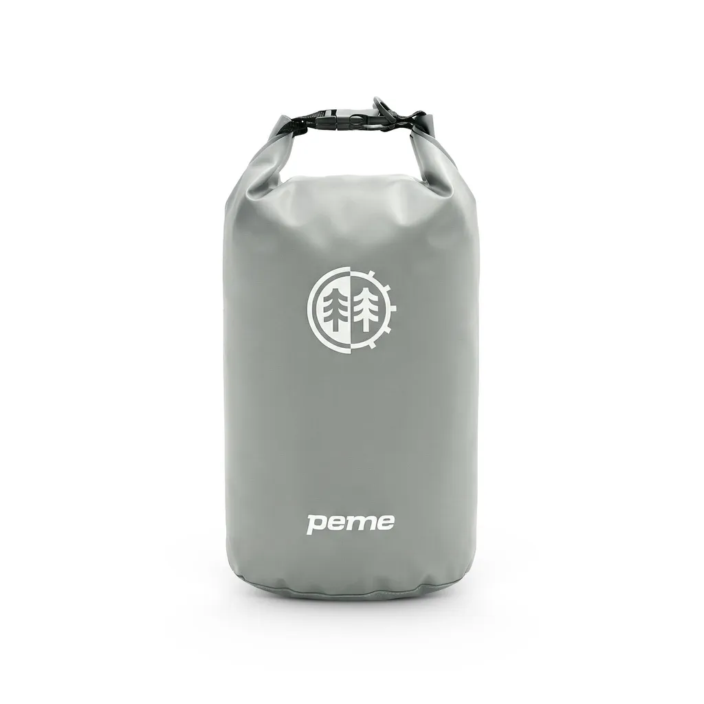 PEME Hydro Dry Bag 20L - Sac à Dos Étanche Gris pour SUP et Kayak