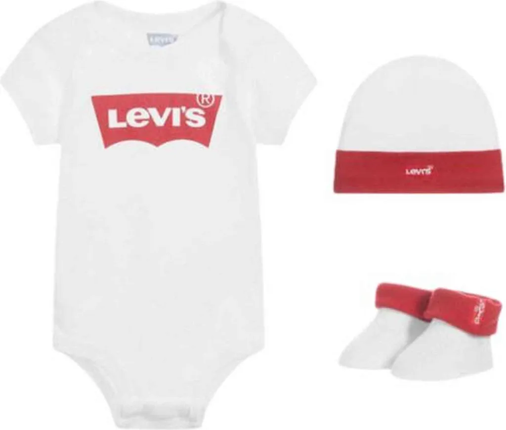 Ensemble Bébé Levi's ML0019 Confortable et Durable 6-12 Mois Coloré