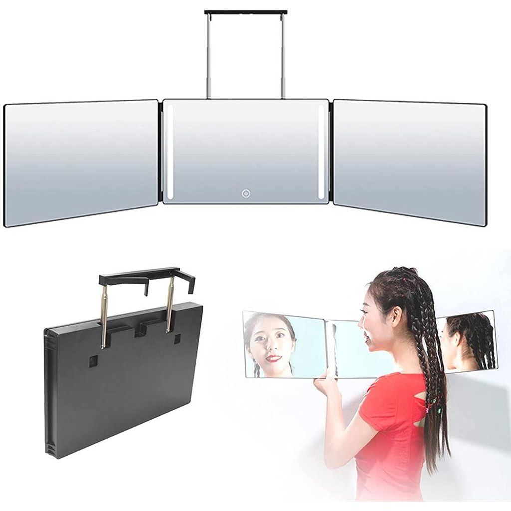 Kosmetikspiegel, LED-Lichtspiegel mit Haken, 360 Grad Produktbild 12