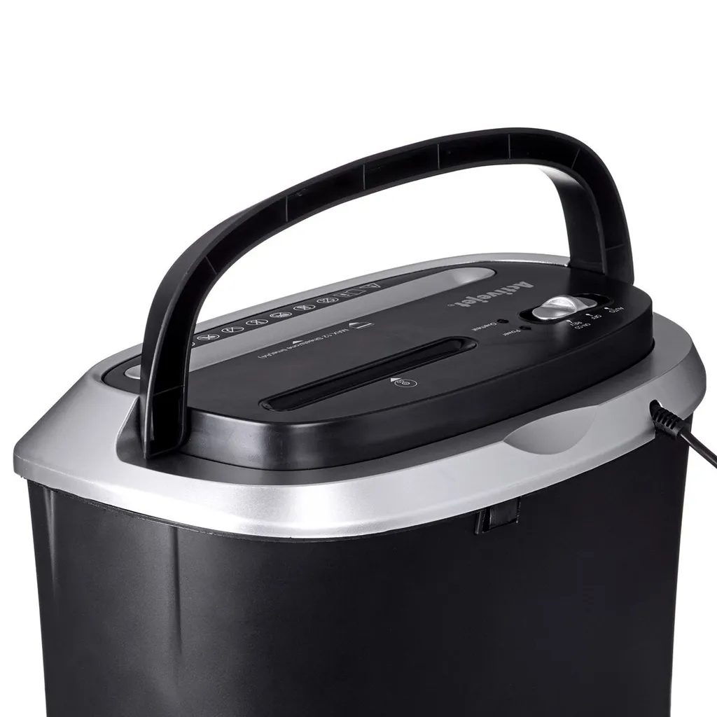 Destructeur de documents Activejet ASH-1201D Noir et Argent Haute Qualité - 10