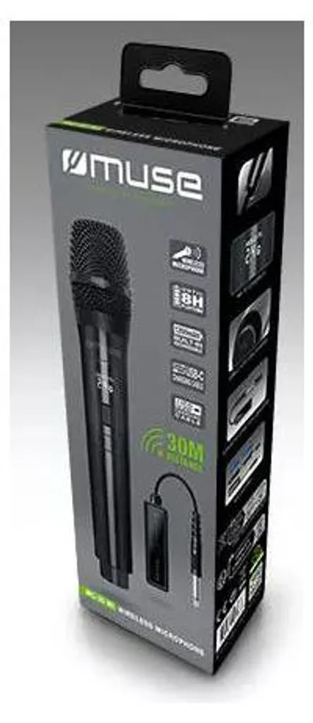 Microphone sans Fil Muse MC-30 WI Noir idéal pour Karaoké et Soirées - 4