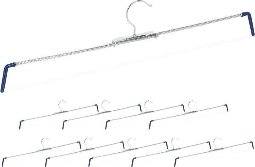 Cintre à pantalons lot de 10 en métal antidérapant pour votre dressing
