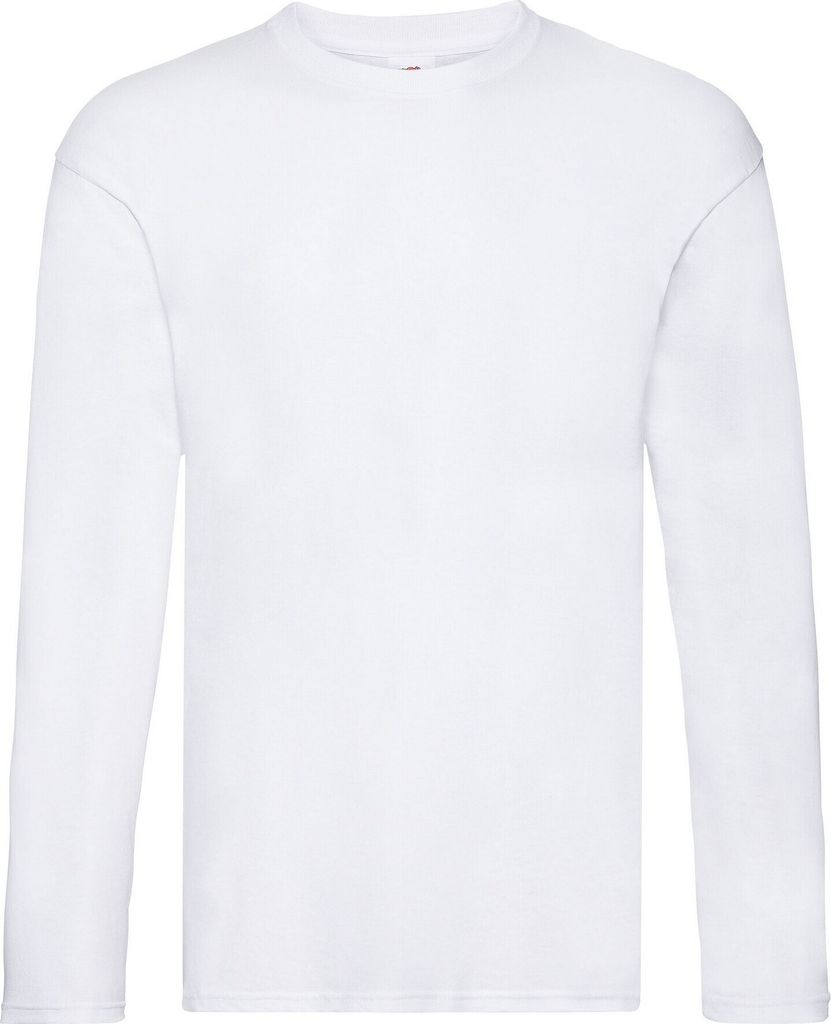 Fruit of the Loom - "Original" T-Shirt für Herren Langärmlig BC5314 (L) (Weiß)