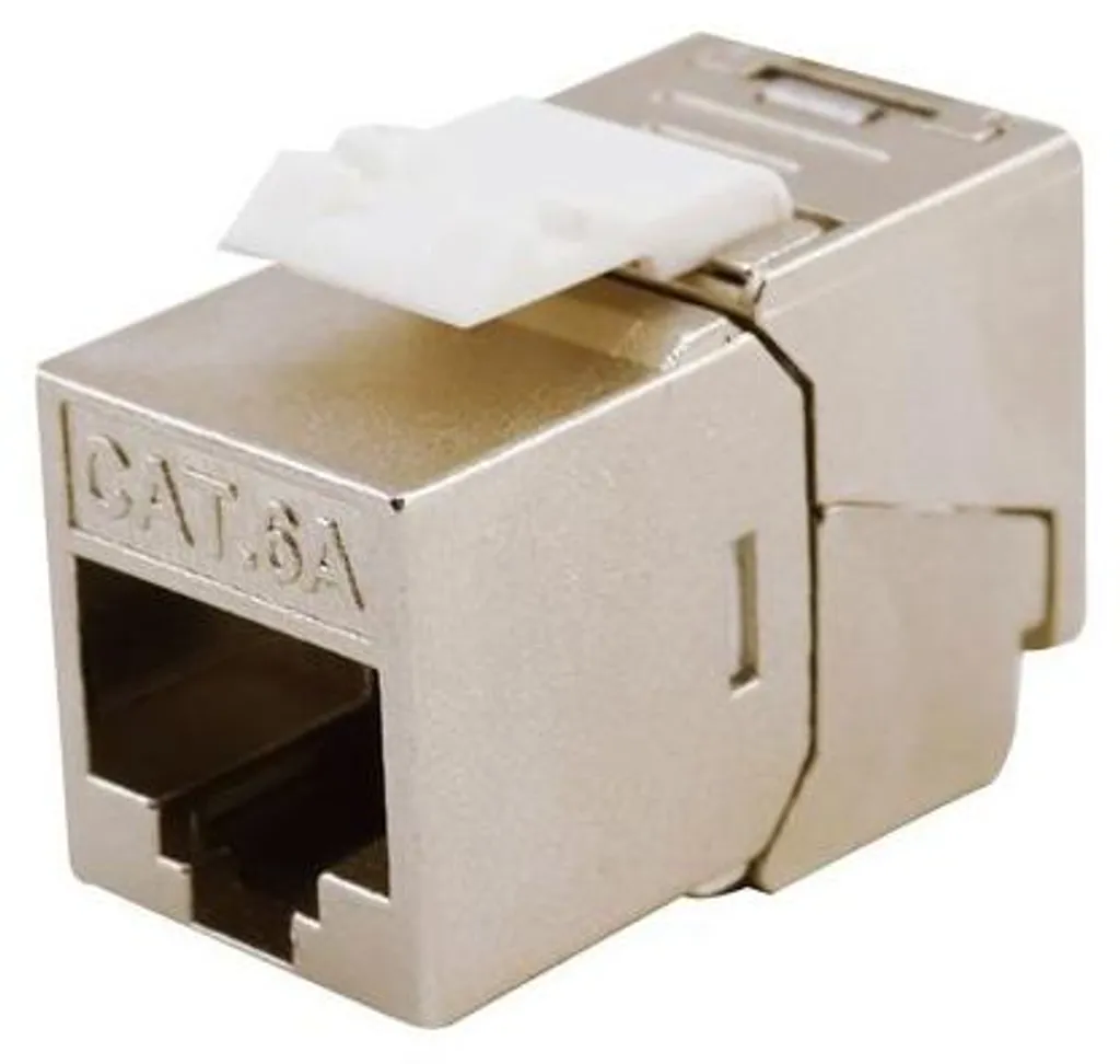 Module Keystone Cat6A Blindé Format Étroit Installation Rapide LSA x8