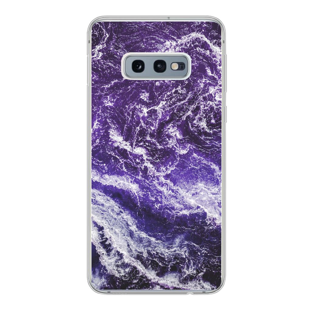 MuchoWow Handyhülle Schutzhülle Hülle für Samsung Galaxy S10e Mineralien - Muster - Naturstein Silikon Softcase Handy Hülle - Handy