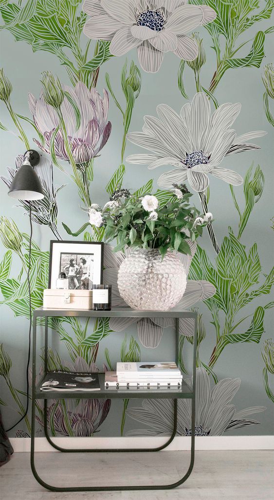 Coloray Fototapete 152x104 cm Vlies-Fototapete - Gänseblümchenblumen