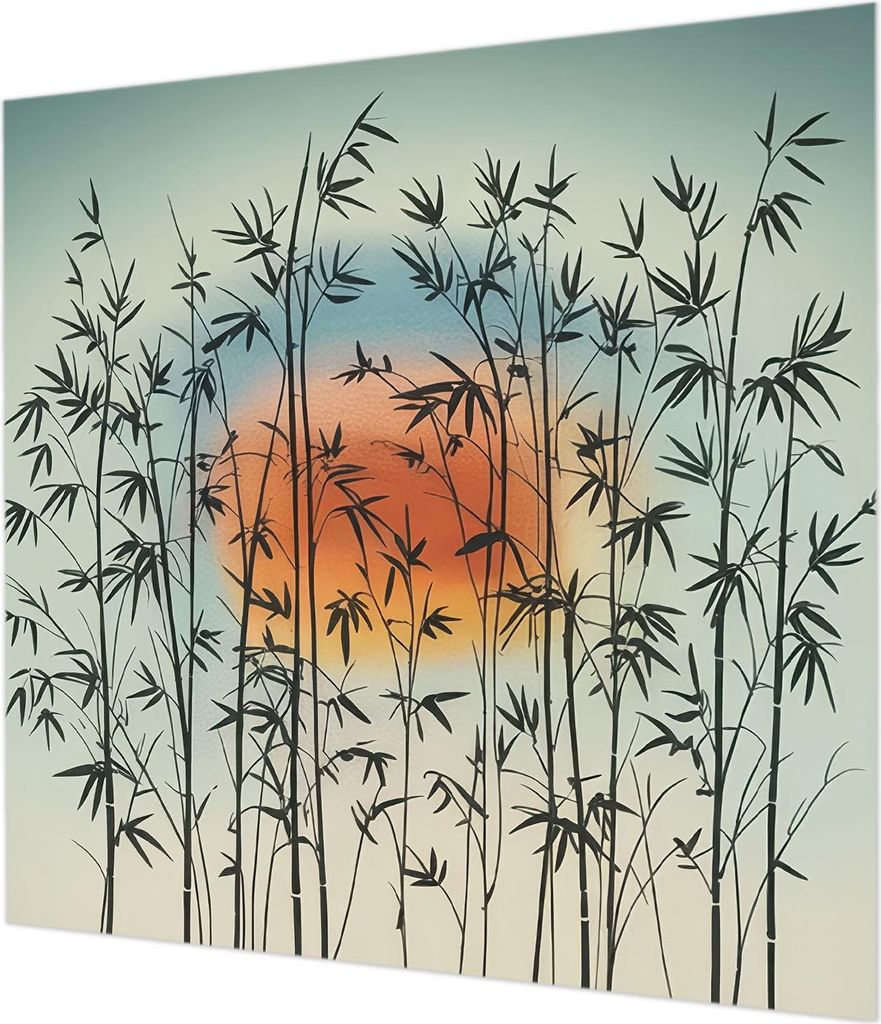 Wandtapete - Dekorative Tapete für Wohnzimmer - Tapetenfolie für Wanddekoration - 250x250 cm - Harmonisches West