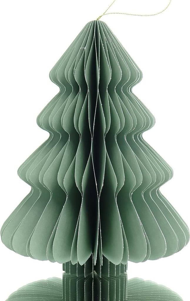 Kaemingk Weihnachtsanhänger Tannenbaum Mintgrün Glitter & Produktbild 