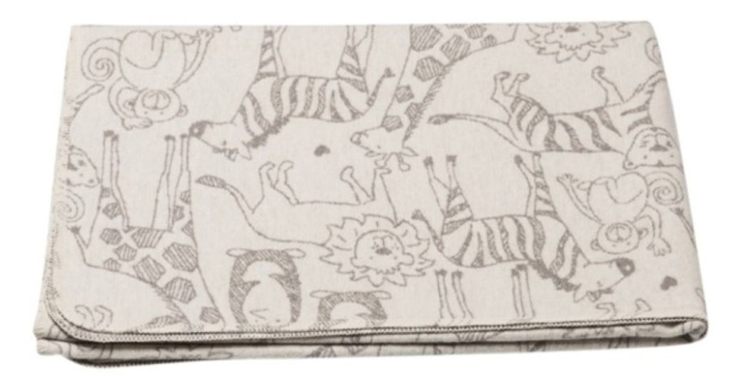 David Fussenegger Kinderdecke Juwel 'Safari' 100 x 140 cm Rohweiß