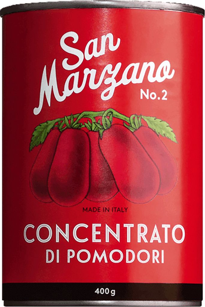 Tomatenmark aus San-Marzano-Tomaten.