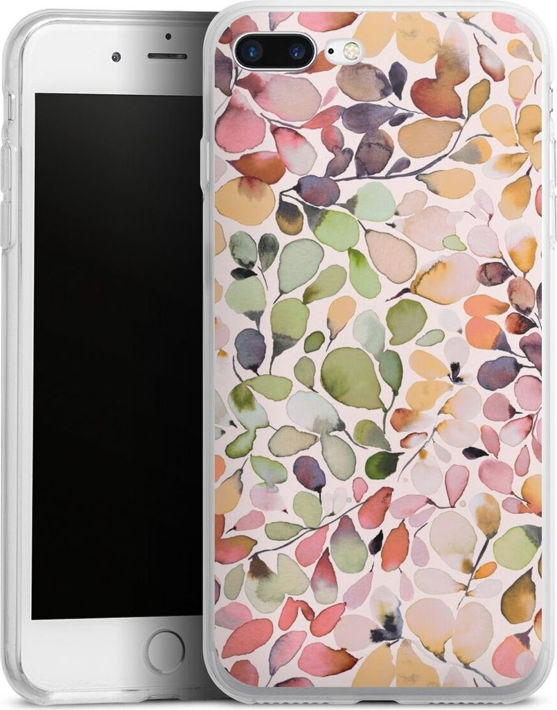 DeinDesign Handyhülle für Apple iPhone 7 Plus Silikon Hülle Case Smartphone Schutzhülle Muster Pattern Eukalyptus