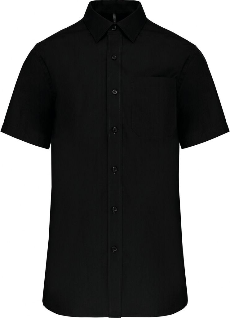 Kariban Herren Popelinehemd Kurzarm