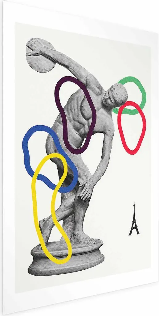 Poster Disc Throw 60x90 cm senza cornice con margine - 1