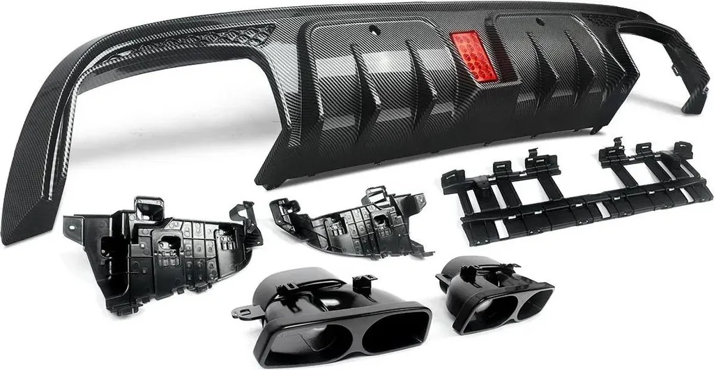 Diffuseur Arrière Look Carbone pour Modèles Mercedes AMG Style Sport