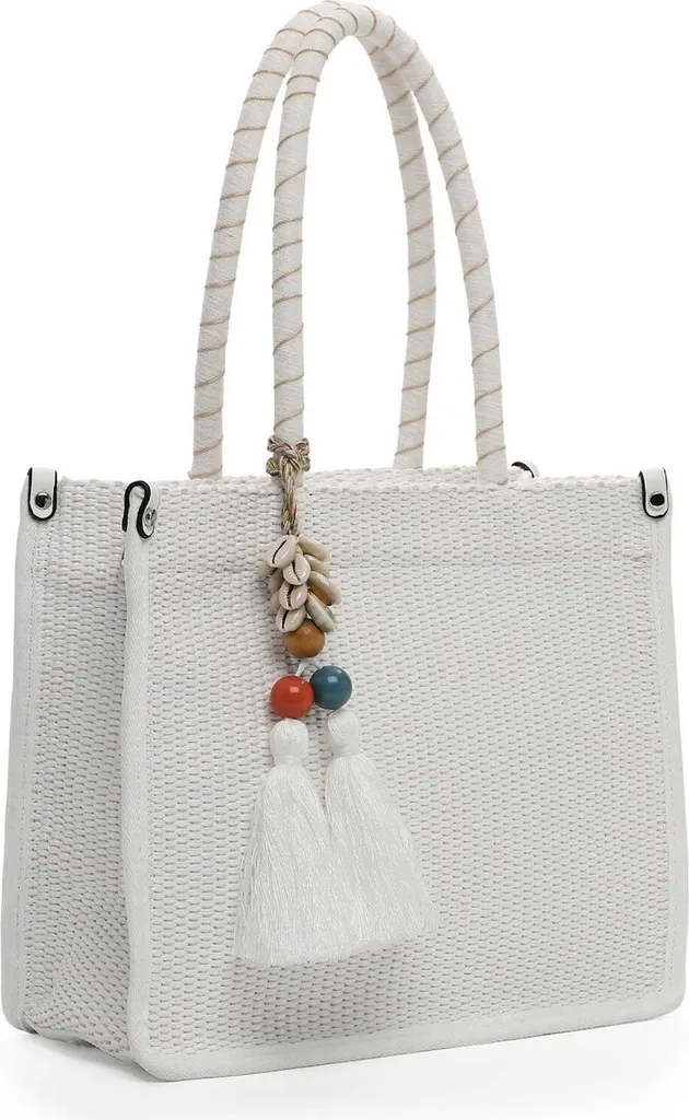 SURI FREY Kirsty Cityshopper Bianca: Borsa a Tracolla Elegante Donna - 2