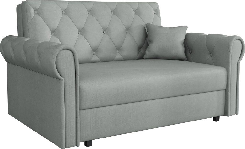 MIRJAN24 Schlafsofa Sofa Viva Roma II mit Schlaffunktion und Bettkasten, Polstercouch, Stilvoll Polstersofa vom Hersteller (Farbe: Kronos 53)