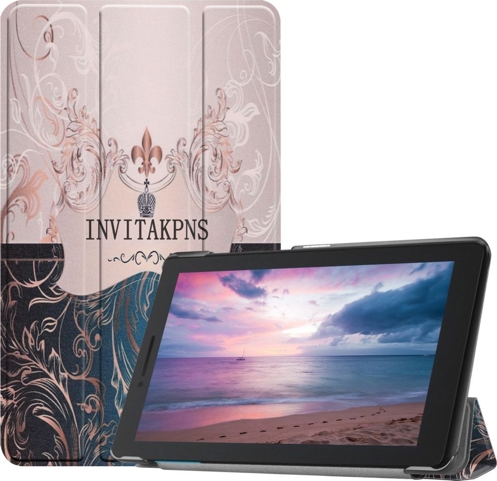 Mobigear Tri-Fold Lenovo Tab E8 Hülle Klapphülle - Colorful Box