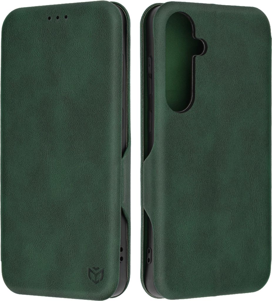 Techsuit Safe+ Book Wallet Klapphülle für Samsung Galaxy S24 Plus - Dunkelgrün