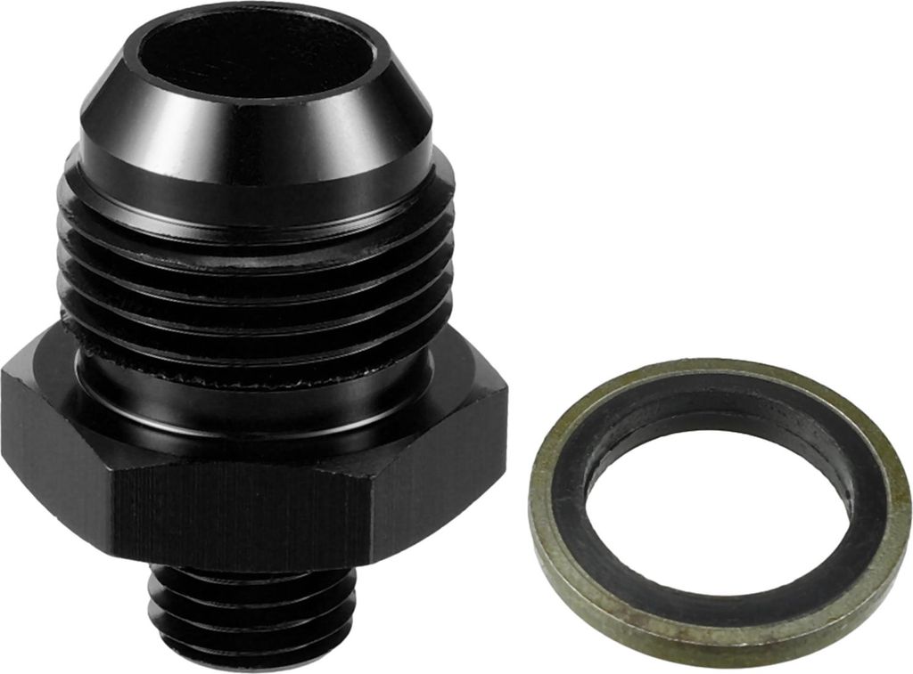 Kraftstoffanschluss mit Unterlegscheibe / Innere Kraftstoffleitung männlicher Flanschadapter für Autos M12x1.5 zu 10AN männlicher Flanschadapter...