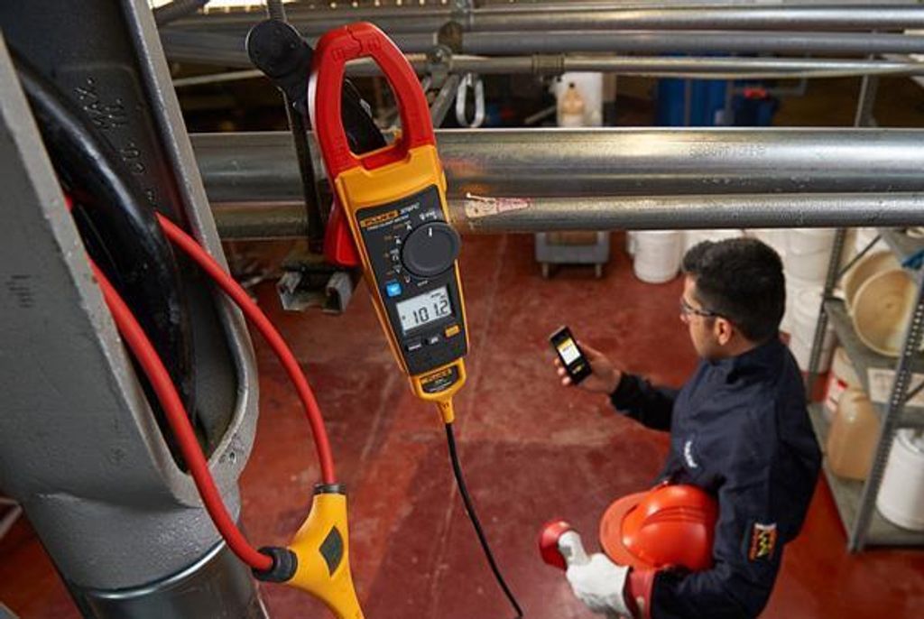 Fluke 376 FC, LCD, CAT III 1000V, CAT IV 600V, 395 g, Żółty Zdjęcie produktu 