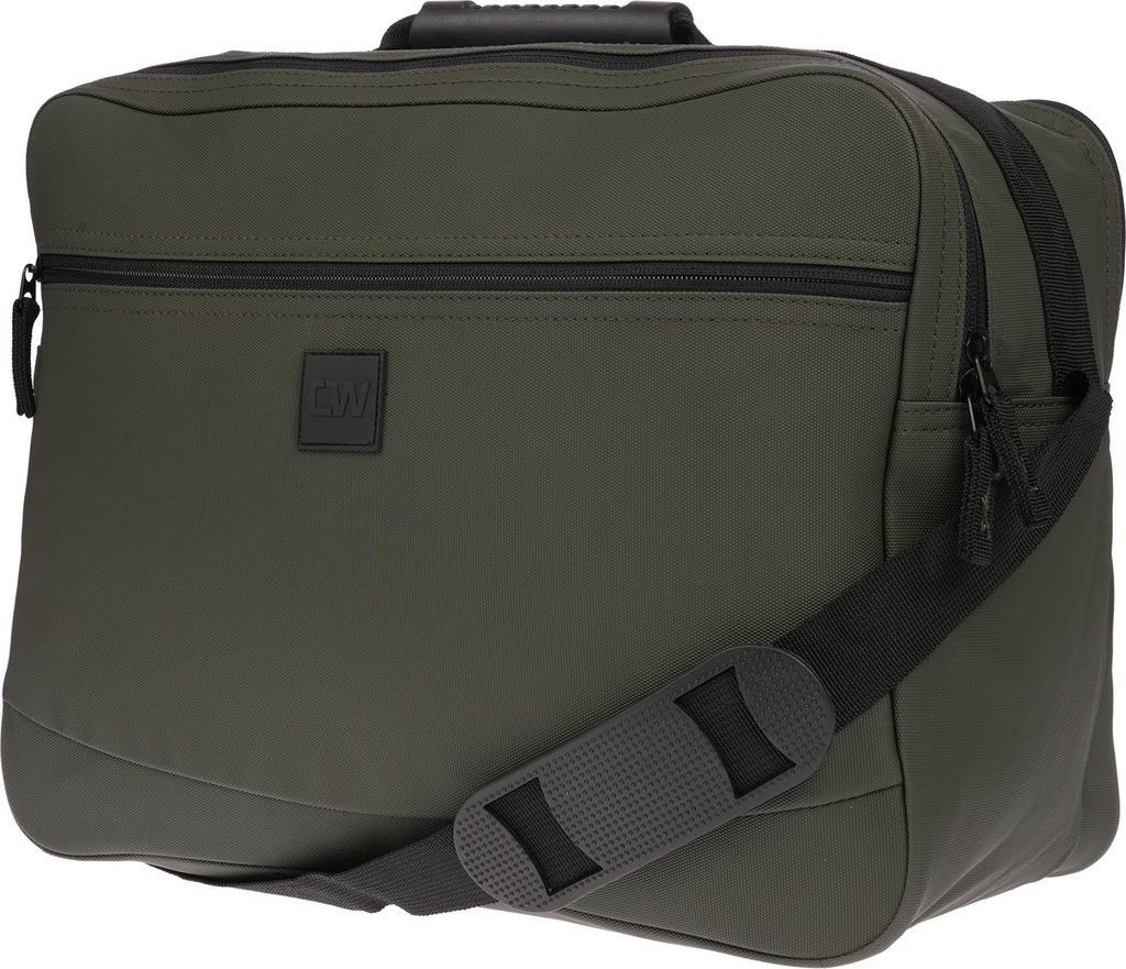 Herren Flugbegleiter Umhängetasche Tasche Arbeitstasche Herrentasche Messenger Hochformat Olive