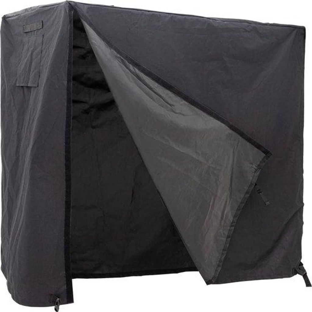 Wasserdichte Abdeckung für Holz, 600D Oxford, schwarz, 122 x 61 x 107 cm, Außenbeschutz für Holzplatten