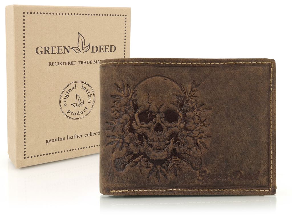 GREEN DEED, Geldbörse Herren, Portmonee Leder, Geldbeutel, Produktbild 