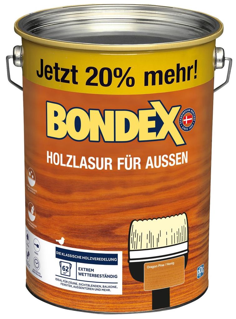 Bondex Holzlasur Für Außen 4,8 L oregon pine Produktbild 