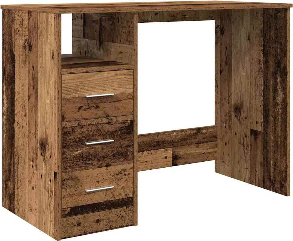 Scrivania in Legno Antico SYFAX™ 102cm - Un Classico per la Casa