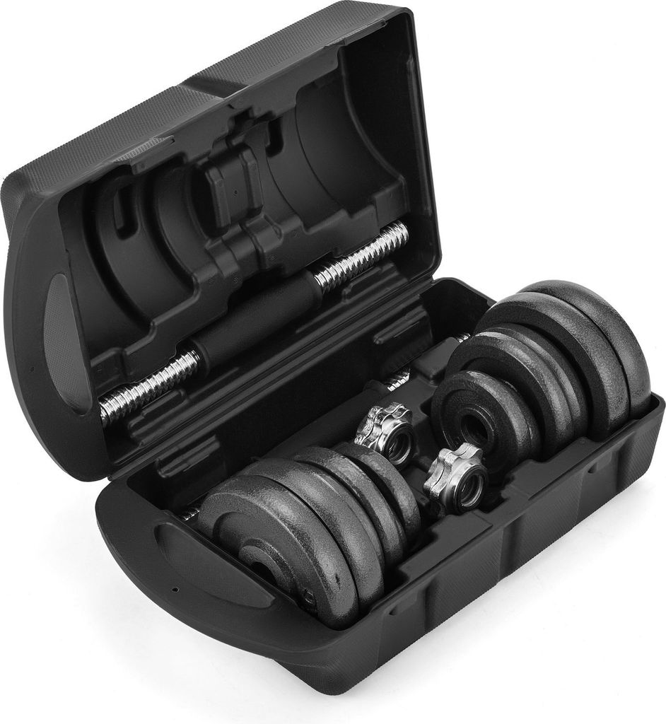 Sada činek Gymtek 20kg s pouzdrem - 2x rukojeti činek - 4x Obrázek produktu 2