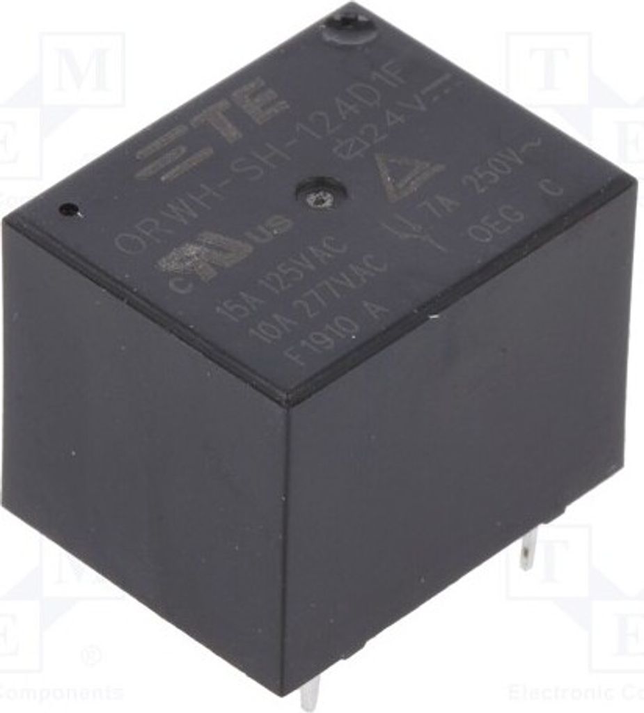 1x Relais: elektromagnetisch 10A/277VAC USpule : 24VDC 10A 1-1721150-5 Elektroma