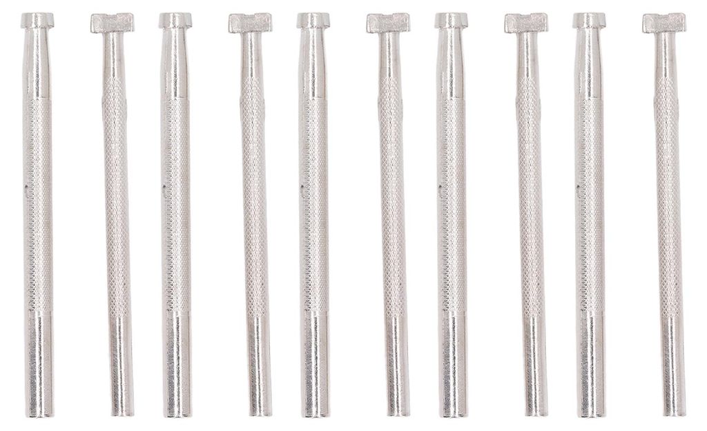 10-teiliges Lederstempel-Werkzeugset mit 2 verschiedenen Mustern, DIY-Lederstempel aus legiertem Stahl mit rutschfestem Griff