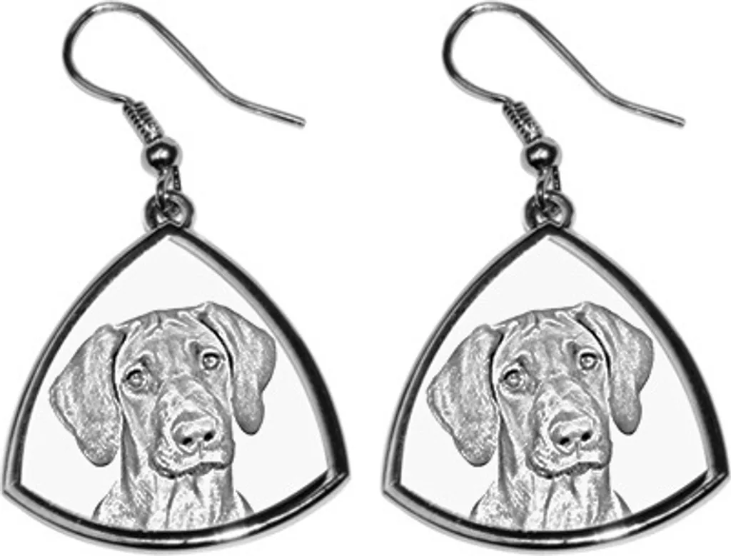 Rhodesian Ridgeback - Orecchini a forma di cane, orecchini pendenti con immagine, gioielli personalizzati con la stampa del marchio Art-Dog