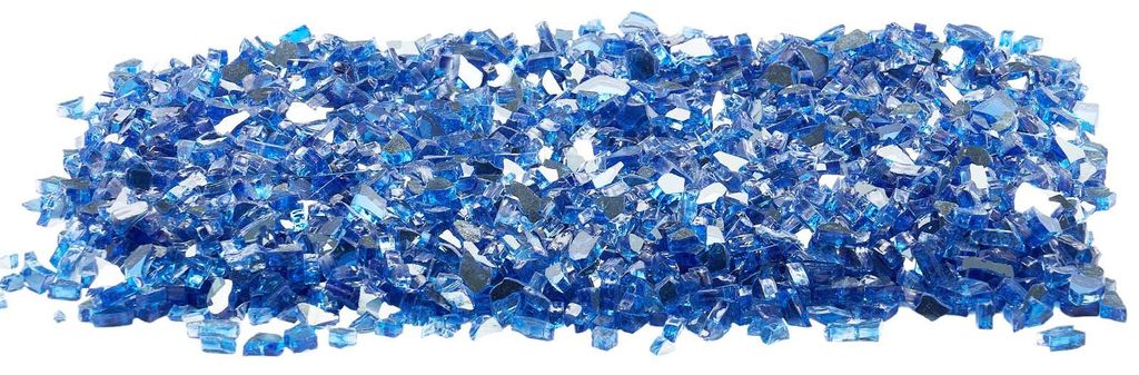 SucceBuy Feuerglas, 4,5 kg hitzebeständige Glassteine, 6,35 mm reflektierende Glasperlen für Feuerstellen, Kaminglas, Feuerkristalle, Feuerperlen...