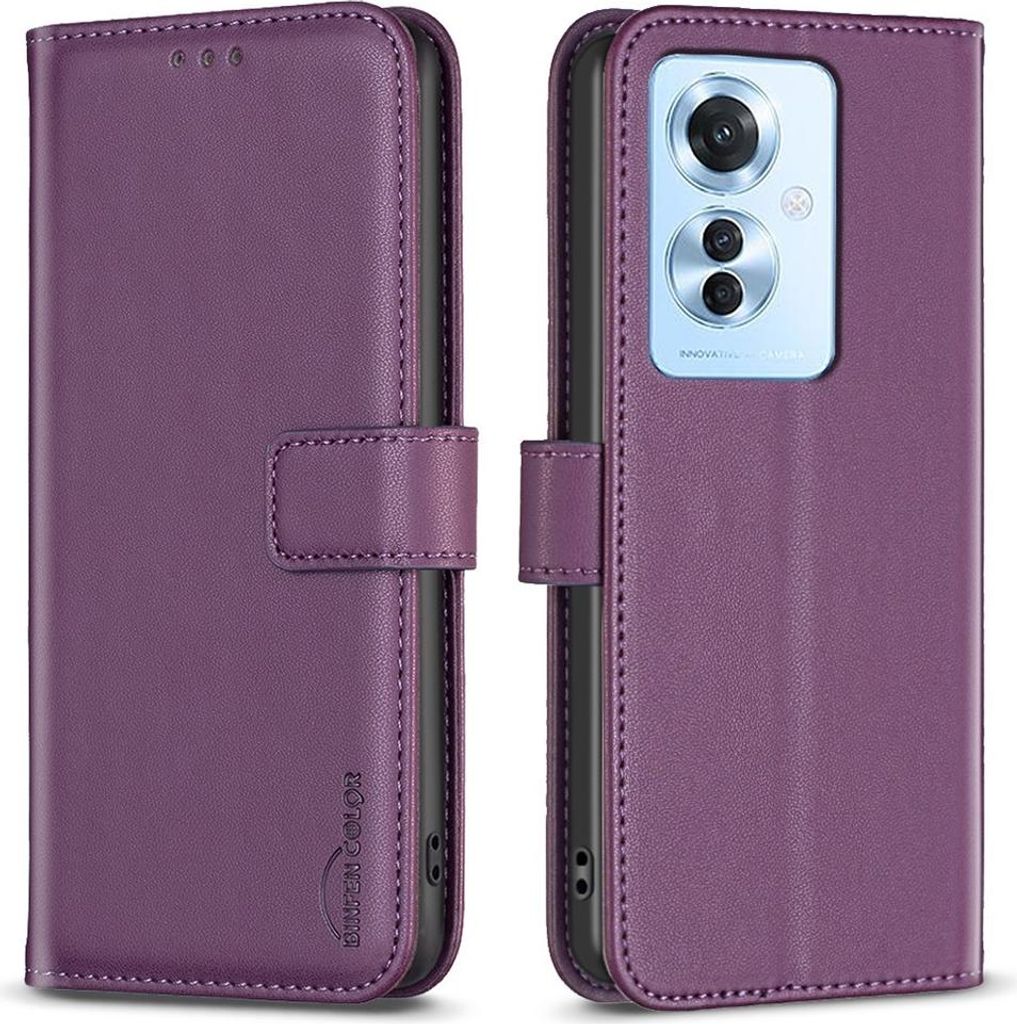 OPPO Reno11 F 5G Hülle - BINFEN Klapphülle - Violett