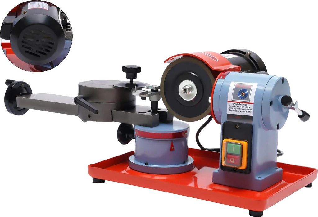 Kreissägeblatt-Schärfer, einstellbare Geschwindigkeit 3,15-27,5 m/s, Durchmesser 4 Zoll, Schnitttiefe 0,12 Zoll, kompatibel mit verschiedenen Kli...