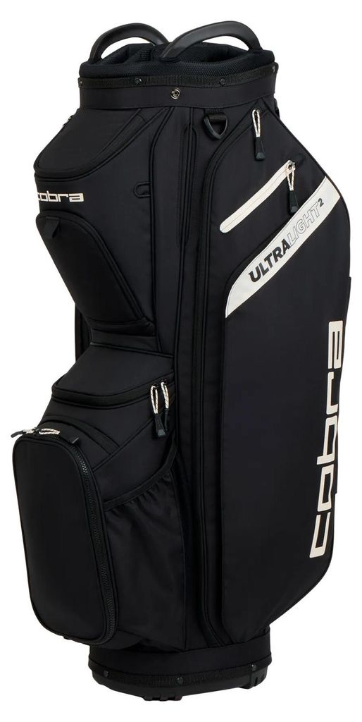 Cobra Ultralight 2 Cartbag Golftasche Schwarz und Weiß