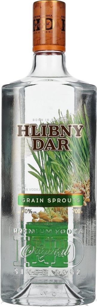 Hlibny Dar Grain Sprouts Premium Vodka 40% Vol. 0,7l Produktbild 