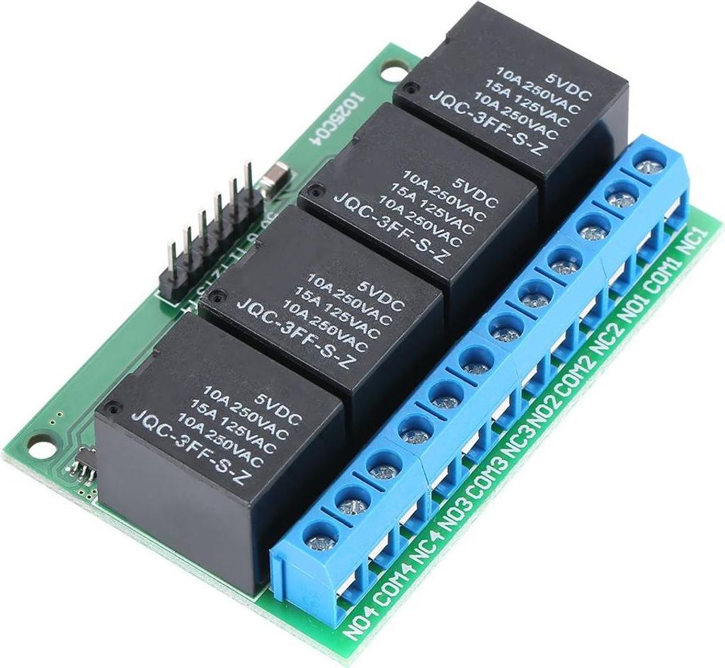 4-Kanal 5V Flip-Flop Latch Relais Modul – Bistabiles, selbsthaltendes Relais mit Niedrig-Puls-Auslösung