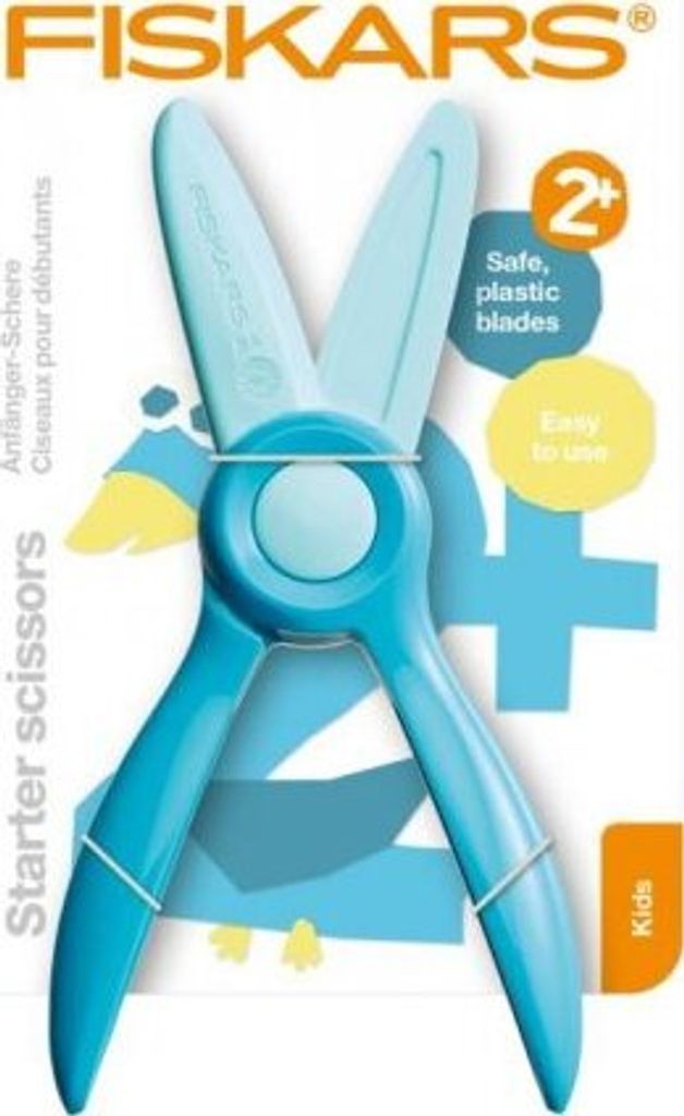 Packaging for Fiskars starter scissors for children.